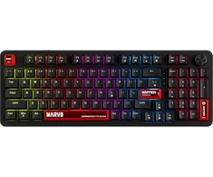 MARVO KG937 Arma 98 RGB Laidinė žaidimų klaviatūra | Juoda, 98%