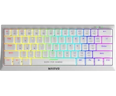 Marvo HECATE 61R klaviatūra su laidu (USB) US, balta mechaninė