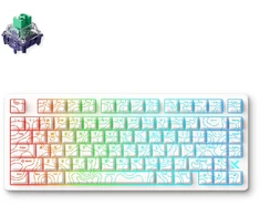 MCHOSE Jet 75 laidinė magnetinė žaidimų klaviatūra | US | Kailh God Switch | Balta Topograhic