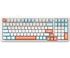 Klaviatūra žaidimams Mchose K99 MCHOSE Icy Creamsicle belaidė mechaninė su pašvietimu oranžinė