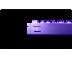 Klaviatūra žaidimams Mchose MC-Ace68GT-5 su laidu magnetyczna su pašvietimu violetinė