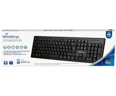Klaviatūra MediaRange Wireless QWERTY GR Juodas (MROS111-GR)