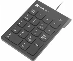 NATEC NUMERIC Klaviatūra GOBY 2 USB Juodas