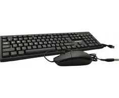 Klaviatūra ir pelė . FOREV Klaviatūra su laidu + PELĖ Rinkinys Juoda FV-68
