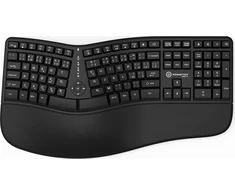 Powerton ERGO LANA ergonominė klaviatūra su laidine (USB) CZ/SK, pele