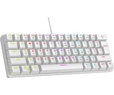Klaviatūra Mėlyna Rampage PLOWERK60 Mėlyna Switch Balta