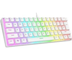 Klaviatūra Rampage RADIANT K11 RGB Raudonas Baltas