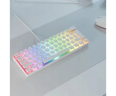 Klaviatūra Rampage Rampage Klaviatūra mechaninė žaidimams Radiant K11 60% RGB Mėlyna Switch, balta