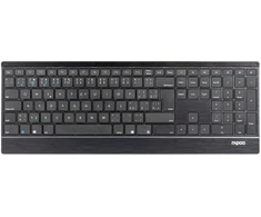 Klaviatūra Rapoo RAPOO klaviatūra E9500M Multi-mode Wireless Ultra-slim Klaviatūra Juodas