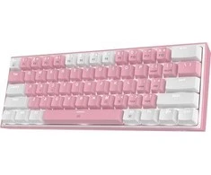 Klaviatūra Redragon Fizz Pro K616 balta ir-rožinė