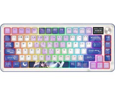 Klaviatūra žaidimams Redragon Flekact Pro K708AK-RGB-PRO Leopard L belaidė mechaninė su pašvietimu violetinė