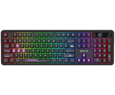 Klaviatūra žaidimams Redragon Volcano K526BP-PRO belaidė membraninė su pašvietimu juoda