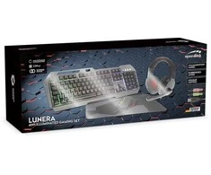 Klaviatūra Speedlink LUNERA 4 dalių žaidimų rinkinys su RGB apšvietimu, DE išdėstymas, SL-670305-BK