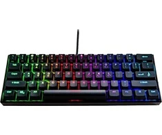 Klaviatūra Surefire SureFire KingPin M1 laidinė žaidimų klaviatūra 60% RGB QWERTY anglų kalba