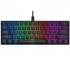 Klaviatūra žaidimams Tracer GameZone Claws 61 su laidu mechaninė su pašvietimu juoda