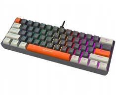 Klaviatūra žaidimams Tracer GameZone Claws 61 su laidu mechaninė su pašvietimu pilka
