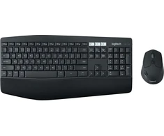 Klaviatūra Triton Logitech MK850 Performance Belaidė klaviatūra ir pelė Combo klaviatūra Dołączona myszka RF belaidė + Bluetooth hebrajski juoda balta