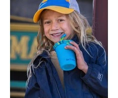 Klean Kanteen Kid Kanteen Kid Steel Cup (Kid Straw Lid), 296ml/10oz, Havajų vandenynas