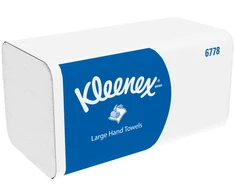 Kleenex Kleenex - Popieriniai rankšluosčiai, sulankstyti V forma, celiuliozė, 2 sluoksnių - 124 x 15=1860 segmentų