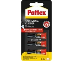 klijų pistoletas Pattex Klej sekundowy Mini Trio 3x1g