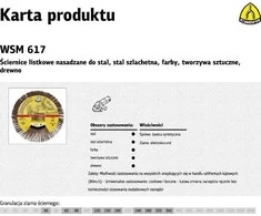 KLINGSPOR MONTUOTAS ATVARTAS RATAS 125mm WSM615 gr.240