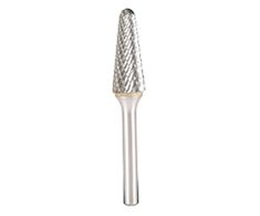 KLINGSPOR FREZ DO METALU HF 100 L FI8,0x25mm TRZPIEŃ 6mm, TYP:KEL, STOŻKOWO-KULISTY