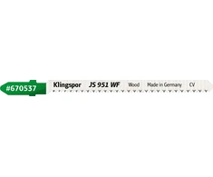 KLINGSPOR JIGSPOR PLAYPE 100x8x1,45mm JS 951 WF /5vnt.
