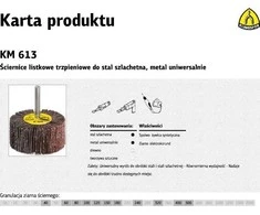 Abrazyvinis šlifavimo skriemulys Klingspor P40, 20x20x6 mm