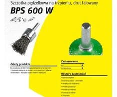 Klingspor K.SZCZOTKA PĘDZELKOWA 30mm BPS600W DRUT FALISTY NIERDZEWNY