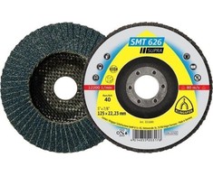 Klingspor Ściernica Lapų šlifavimo diskas, plokštelinis, su įranga, SMT626, fi=125, gr. 40, vnt. 1 (45844)