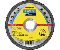 KLINGSPOR METALO PJOVIMO DISKAI 115 mm x 1,0 mm x 22,2 mm A60 TZ Special