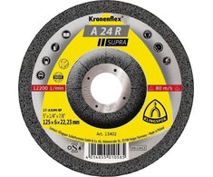 Tarcza Šlifavimo diskas plienui a24rsupr.125*6.0*22 vnt.1 (45434a)