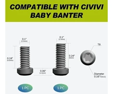 Klips CIVIVI Titanium prie peilio Baby Banter