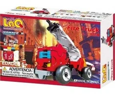 Yoshiritsu Japoniškas edukacinis konstruktorius LAQ Hamacron MINI FIRE TRUCK, nuo 5 m.