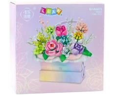 Lean Toys Konstruktorius Gėlių Kompozicija su LED Apšvietimu, 706 vnt.
