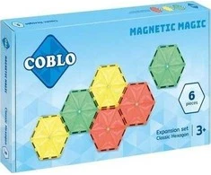 Magnetiniai blokeliai 6 šešiakampės plokštės 14cm