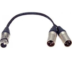 Kabelis Klotz XLR - XLR x2 0.1m juoda