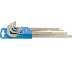 KLUCZE IMBUSOWE DUGIE Z KULK Rinkinys 9 SZT 1,5-10MM UNIOR