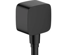 Potinkinė jungtis dušo žarnai Hansgrohe FixFit Wall, 26457670, juoda matinė