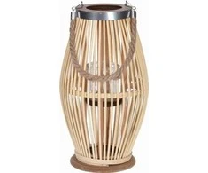 Kmtp Bamboo Bambukinė lempa su laidu, Ø 21 x 38 cm, smėlio spalvos