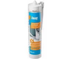 Sanitarinis silikoninis hermetikas KNAUF SILBERGRAU, šv. pilka sp., 300 ml