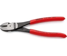 KNIPEX sunkiasvoriai įstrižai 200 mm pjaustytuvai, padengti plastiku