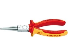 Replės elektrikams ilgais užapvalintais galais 160mm 30 36 160 KNIPEX