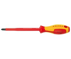 KNIPEX WKRĘTAK KRZYŻAKOWY IZOLOWANY PH2 x 100m
