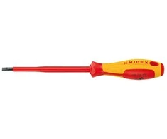Knipex Plokščias atsuktuvas 3,5 x 202mm su izoliacija (98 20 35)
