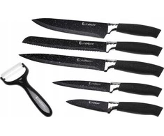 Elitehoff KNIVES KNIFE rinkinys Peeler CERAMIC STEEL Juodas