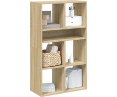 Spintelė knygoms, sonoma ąžuolo spalvos, 66x31x112 cm, MDP