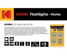 Orno 3 belaidės lempos su nuotolinio valdymo laikmačiu „Kodak Home 130“