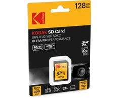 Atminties kortelė Kodak SD 128GB UHS-II U3 V60 Ultra Pro