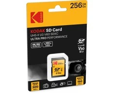Atminties kortelė Kodak SD 256GB UHS-II U3 V60 Ultra Pro